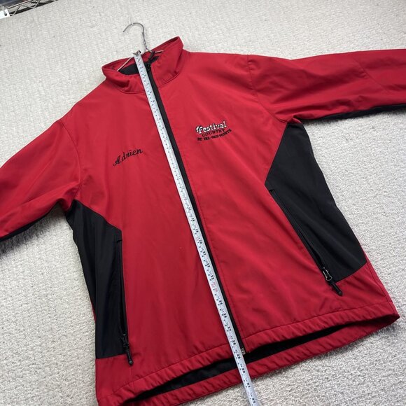 VTG Festival Country Val-Des-Monts Red Jacket Men Sz L Québec Music Cowboy - Picture 14 of 15